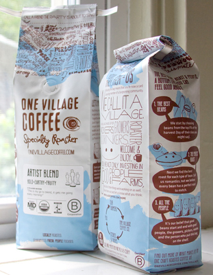 Custom Side Gusset Coffee Packaging Bag , PET / AL / PE Aluminum Foil Coffee Pouch