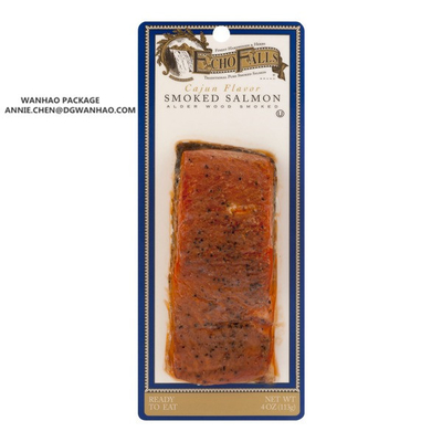 Nylon / PE Laminated Customize Printing Vacuum Packaging Bags for Premium Smoked Salmon Packaging