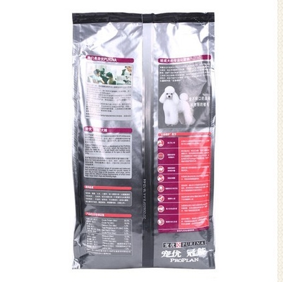 10kg Quad Seal Pet Food Packaging Strong Sealing Easy Opening