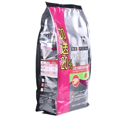 10kg Quad Seal Pet Food Packaging Strong Sealing Easy Opening